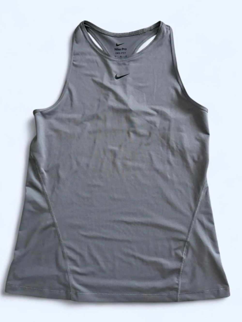 Nike Light Gray Pro Racerback Tank
